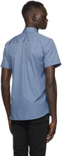 Moschino Blue Discrete Logo Short Sleeve Shirt