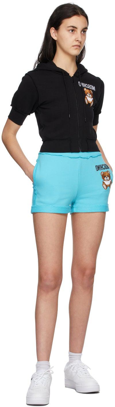Moschino Blue Inside Out Teddy Bear Shorts