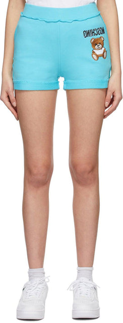 Moschino Blue Inside Out Teddy Bear Shorts - Moschino Blue Inside Out Teddy Bear Shorts - 테디 베어 반바지 밖으로 모스키노 블루