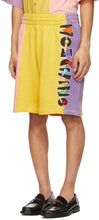 Moschino Multicolor Fleece Fantasy Print Shorts