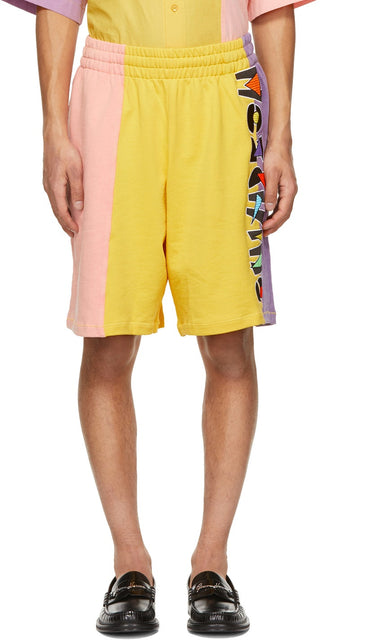 Moschino Multicolor Fleece Fantasy Print Shorts - Moschino Multicolore Polle-Fantasy Imprimer Short - Moschino 여러 가지 빛깔의 양털 판타지 인쇄 반바지