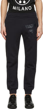 Moschino Navy Double Question Mark Lounge Pants - Moschino Navy Double Question Mark Lounge Pants - Moschino 해군 더블 질문 마크 라운지 바지