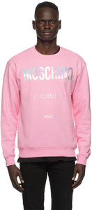 Moschino Pink 'Couture!' Sweatshirt - Moschino Pink 'Couture!' Sweat-shirt - Moschino Pink 'Couture!' 스웨트 셔츠