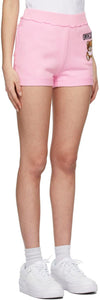 Moschino Pink Inside Out Teddy Bear Shorts