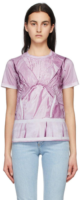 Moschino Pink Inside Out Trompe-l'Å“il T-Shirt - Moschino rose à l'intérieur de Trompe-l'å 