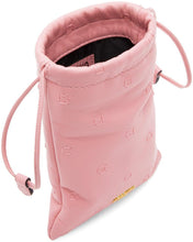 Moschino Pink Small Padded Inside Out Pouch Bag
