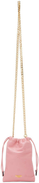 Moschino Pink Small Padded Inside Out Pouch Bag - Moschino rose petit sac à dos rembourré - Moschino 핑크 작은 작은 패딩 파우치 백