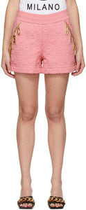 Moschino Pink SmileyÂ© Edition Charm Shorts - Moschino rose smiley © édition shorts de charme - Moschino 핑크 smileyâ © 에디션 매력 반바지