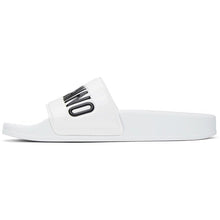 Moschino White Logo Slides