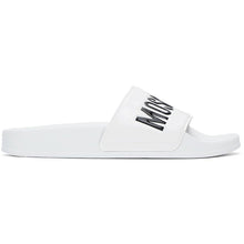 Moschino White Logo Slides - Diapositives de logo blanc Moschino - 모스키노 화이트 로고 슬라이드