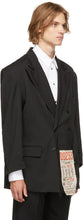 Mr. Saturday Black Double-Breasted Blazer