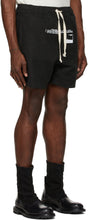 Mr. Saturday Black Linen Graphic Shorts