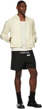 Mr. Saturday Black Linen Graphic Shorts