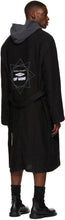 Mr. Saturday Black Linen 'Where Life Is Just A State Of Mind' Robe