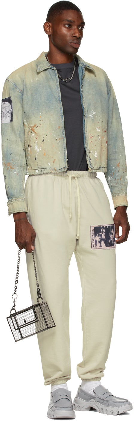 Mr. Saturday Blue Denim Paint Splatter Jacket