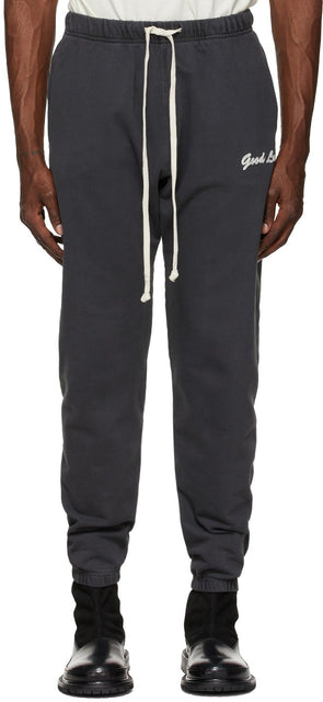 Mr. Saturday Grey 'Good Luck' Lounge Pants - M. Samedi Samedi Grey 'Bonne chance' Salon Pants - 토요일 회색 '행운'라운지 바지