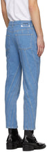 Mugler SSENSE Exclusive Blue Low Spiral Jeans