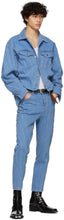 Mugler SSENSE Exclusive Blue Low Spiral Jeans