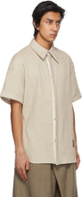 NAMESAKE Beige Easton Short Sleeve Shirt
