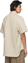 NAMESAKE Beige Easton Short Sleeve Shirt