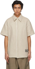 NAMESAKE Beige Easton Short Sleeve Shirt - Tableau à manches courtes Beige Eastton Beige - 이름을 딴 베이지 색 이스트 짧은 소매 셔츠