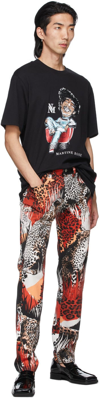 NAPA by Martine Rose Black S-Napoli T-Shirt