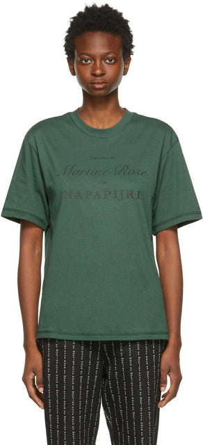 NAPA by Martine Rose Reversible Green S-Parma T-Shirt - Napa par T-shirt de S-Parme vert réversible rose Martin - 마르티인 로즈 가역 그린 S-Parma T 셔츠에 의한 나파
