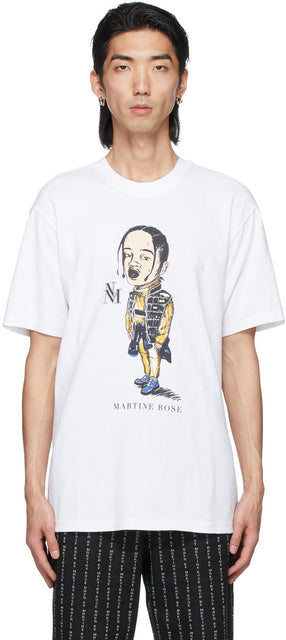 NAPA by Martine Rose White S-Milano T-Shirt - Napa par Martine Rose White S-Milano T-shirt - 마르틴 로즈 화이트 S-Milano 티셔츠에 의한 나파