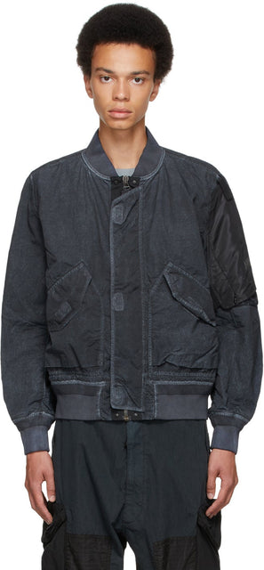 NEMENÂ® Black Bates Bomber Jacket - Nemen® Black Bates Bates Veste BOMBER - Nemen® ® 블랙 베이츠 폭격기 재킷