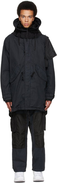 NEMENÂ® Black Fishtail Parka - Nemen® Black Fishtail Parka - Nemen® ® 검은 색 Fishtail Parka.