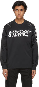 NEMENÂ® Black Puma Edition Tech Crewneck Sweatshirt - Sweat-shirt Créwneck Tech Nemen® Black Puma Edition - Nemen® ® 블랙 푸마 에디션 테크 Crewneck 스웨터
