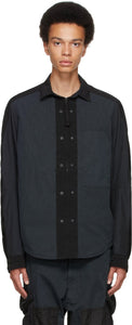 NEMENÂ® Black Zipped Overshirt - Nemen® oiseau noir zippé - Nemen® Black Zipped overshirt