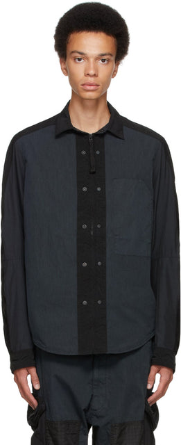NEMENÂ® Black Zipped Overshirt - Nemen® oiseau noir zippé - Nemen® Black Zipped overshirt