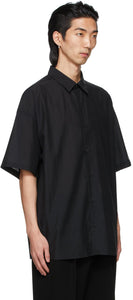 N.Hoolywood Black Half Short Sleeve Shirt – BlackSkinny