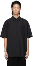 N.Hoolywood Black Half Short Sleeve Shirt - Chemise à manches courtes N.Hoolywood noir - N.Hoolywood 검은 반팔 셔츠