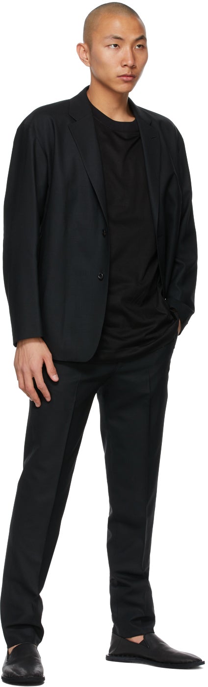 N.Hoolywood Black Half Sleeve T-Shirt