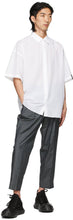 N.Hoolywood White Half Short Sleeve Shirt