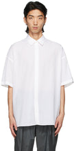 N.Hoolywood White Half Short Sleeve Shirt - Chemise à manches courtes de n.Hoolywood - N.hoolywood 화이트 반팔 셔츠