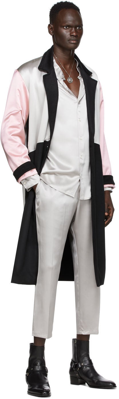 Nahmias Silver Silk Midnight Shirt