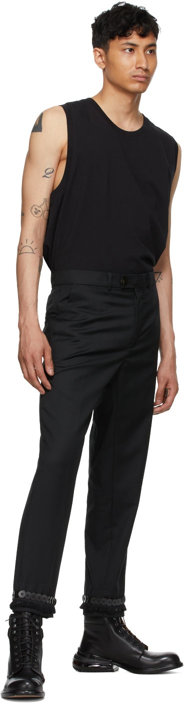 Namacheko Black Wool Tailored Trousers