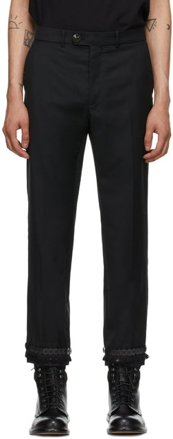 Namacheko Black Wool Tailored Trousers - Pantalon de laine noire de Namacheko - NamaCheko 검은 양모 맞춤형 바지