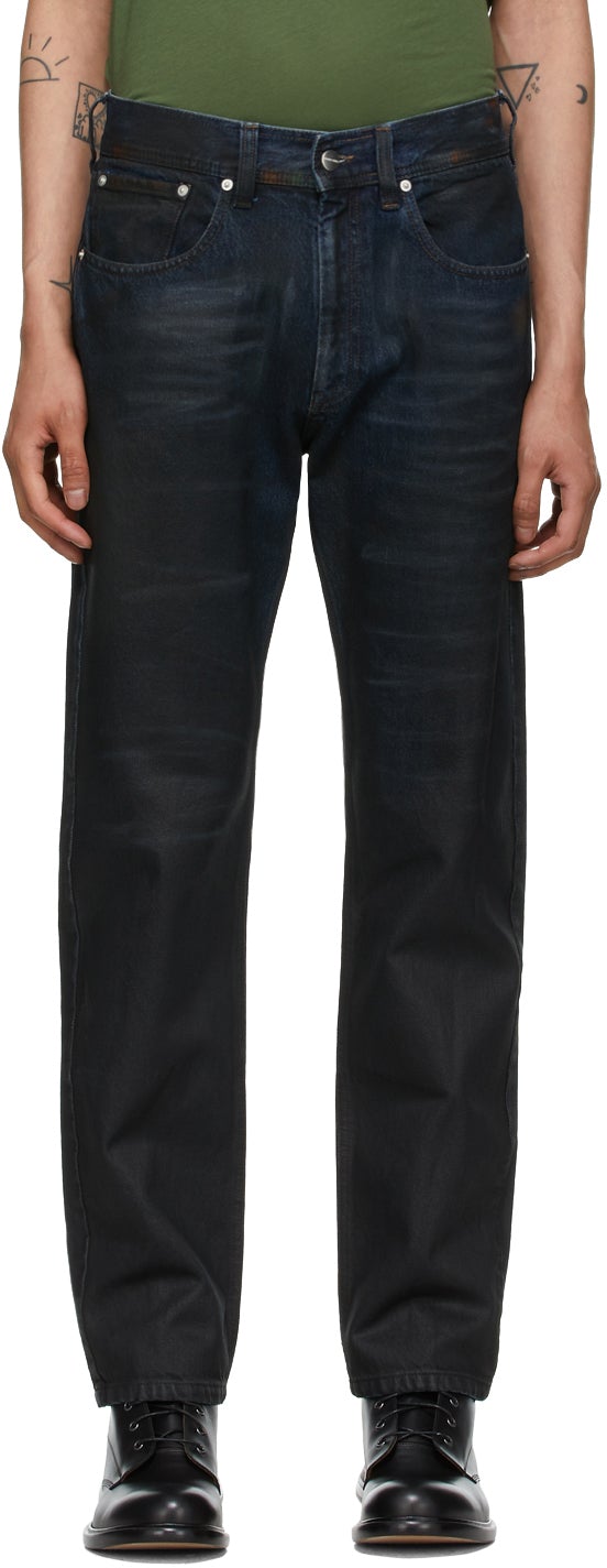 Namacheko Indigo Wax Paint Jeans – BlackSkinny