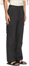 Nanushka Black Poplin Nolan Cargo Pants