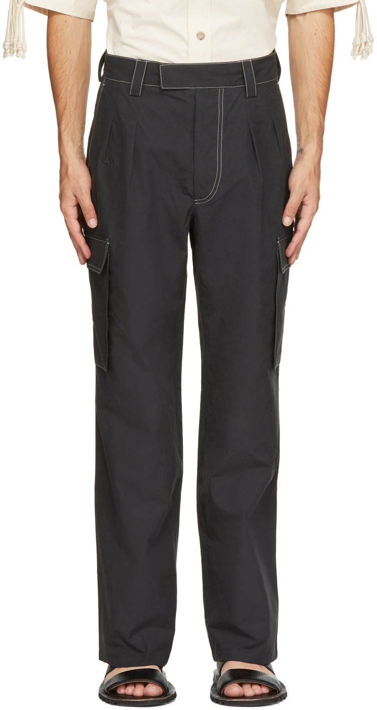 Pantalon cargo online poplin