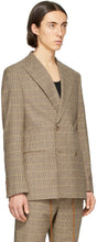 Nanushka Brown Wool Malvin Double-Breasted Blazer