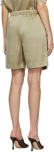 Nanushka Khaki Satin Doxxi Shorts