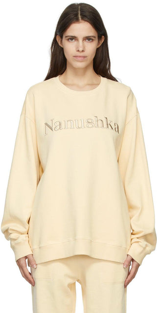 Nanushka Off-White Remy Sweatshirt - Sweat-shirt de remie hors blanc Nanushka - Nanushka Off-White Remy Sweatsirt