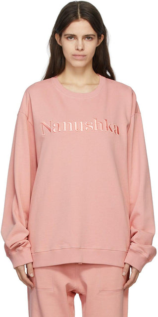Nanushka Pink Remy Sweatshirt - Sweat-shirt de remie rose nanushka - Nanushka 핑크 레미 스웨터