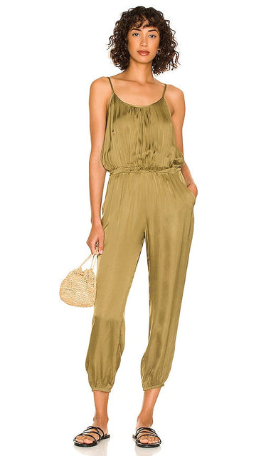 Nation LTD Hailey Easy Jumpsuit in Green Nation Ltd Hailey Easy Jumpsuit en vert Nation Ltd Hailey Easy连身裤穿着绿色