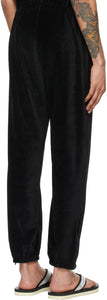 Needles Black Velour Zipped Lounge Pants